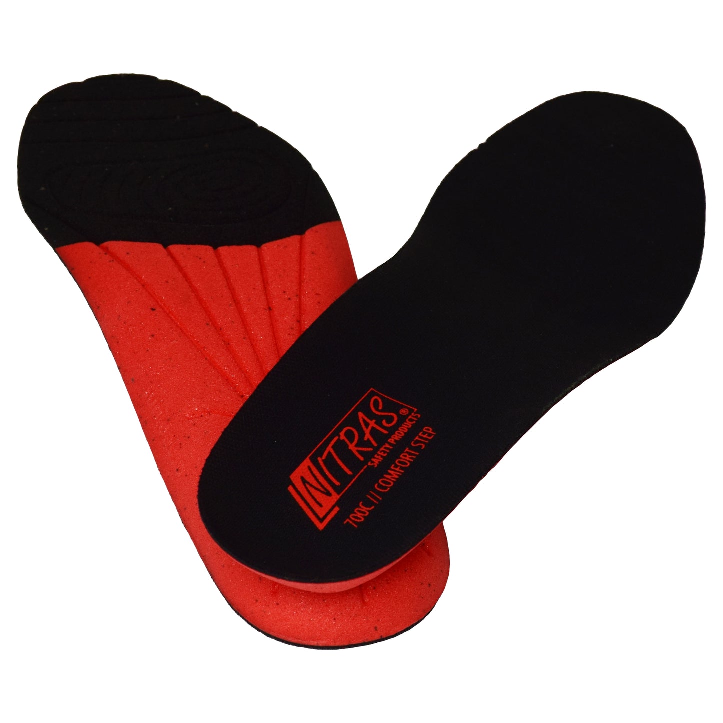 Nitras 700C COMFORT STEP Einlegesohle schwarz/rot