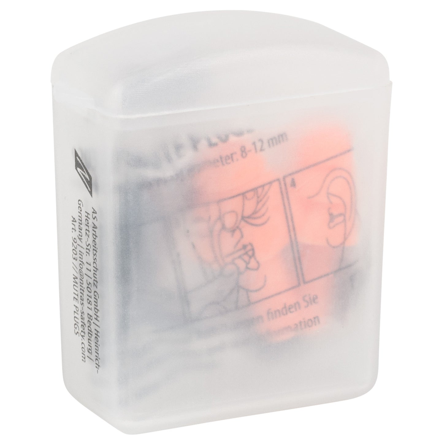 Nitras 9203 MUTE PLUGS Gehörschutzstöpsel orange/schwarz