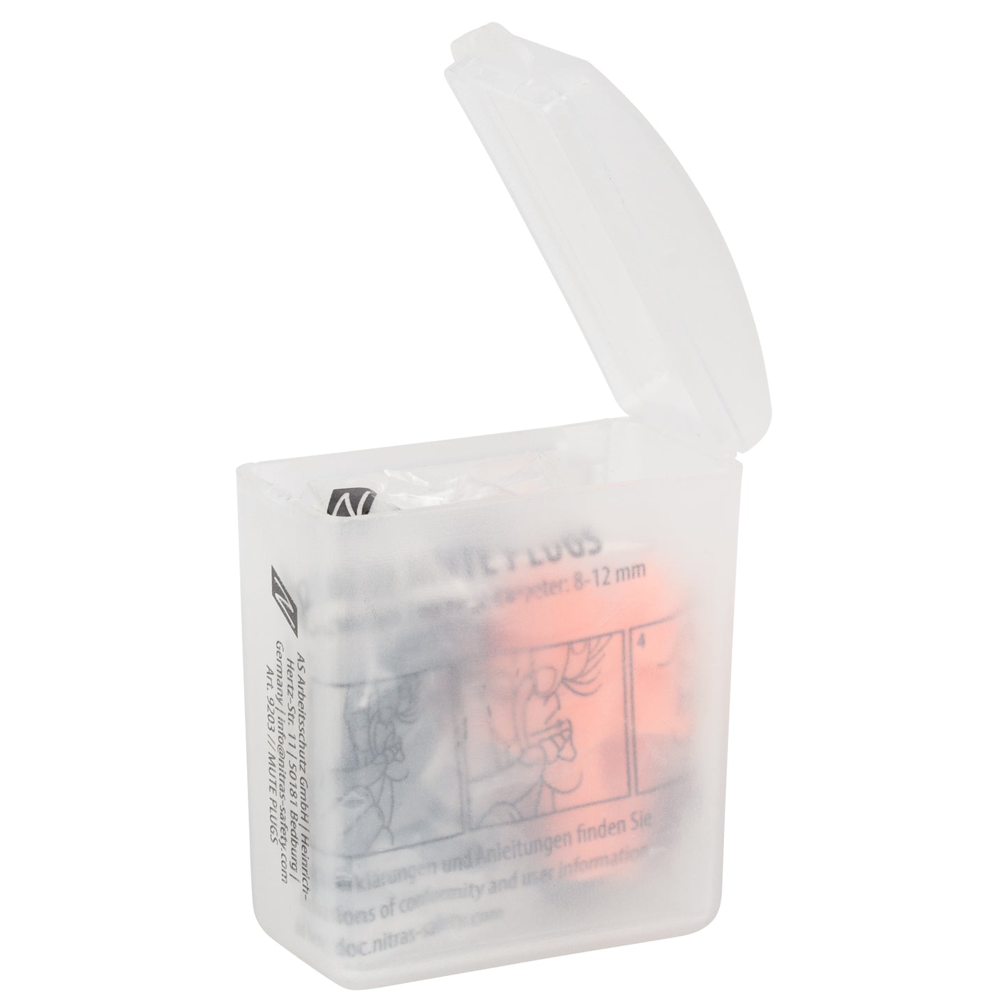 Nitras 9203 MUTE PLUGS Gehörschutzstöpsel orange/schwarz