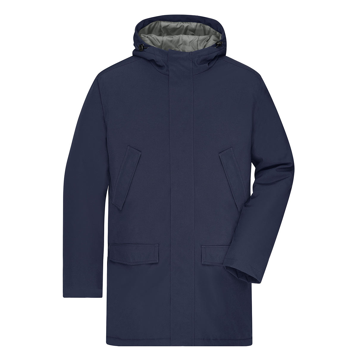Daiber JN1176 Klassischer, wattierter Parka mit angeschnittener Kapuze blau (navy)