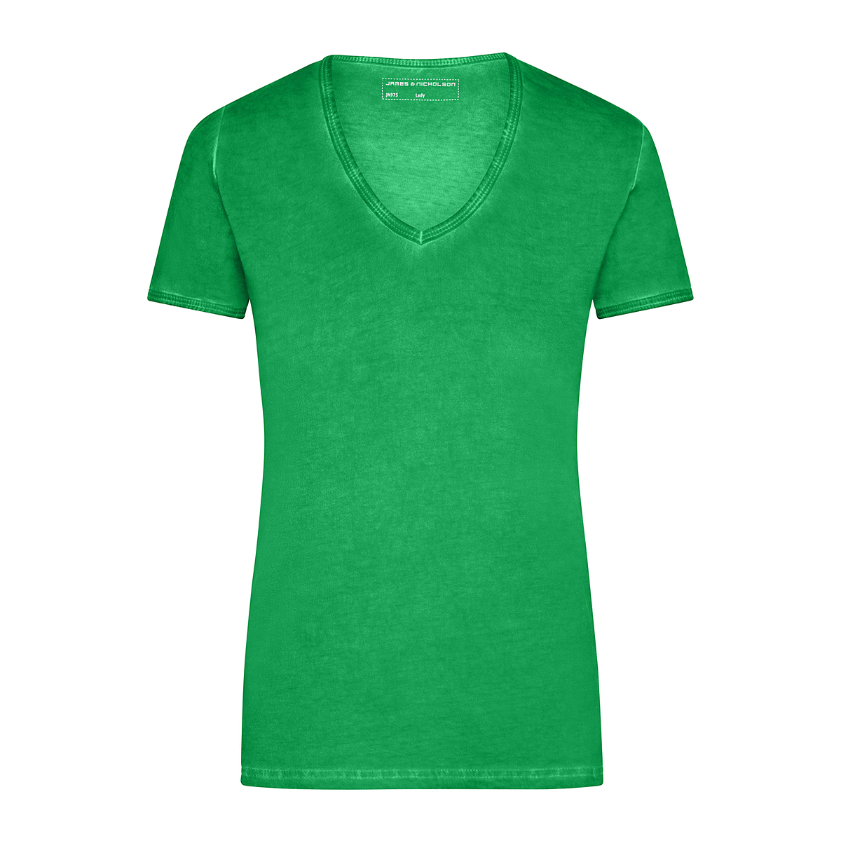 Daiber JN975 Trendiges T-Shirt mit V-Ausschnitt grün (fern-green)