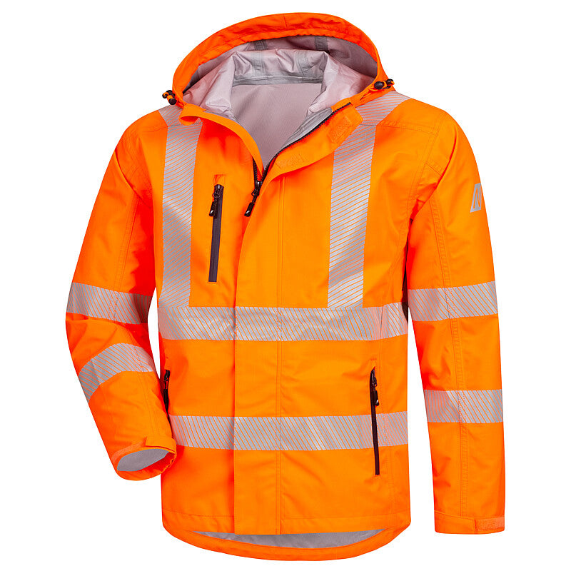 Nitras 7177 MOTION TEX VIZ PLUS Warn-Regenjacke neonorange/uni