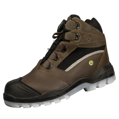 Nitras 7308 TOUGH STEP MID FIT Sicherheitsstiefel S7 braun/schwarz