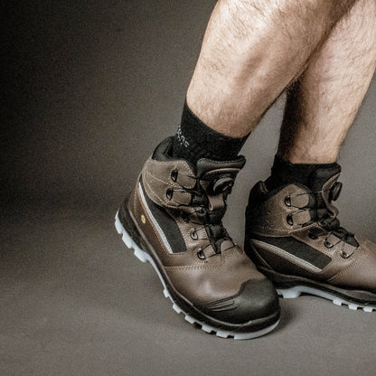 Nitras 7308 TOUGH STEP MID FIT Sicherheitsstiefel S7 braun/schwarz