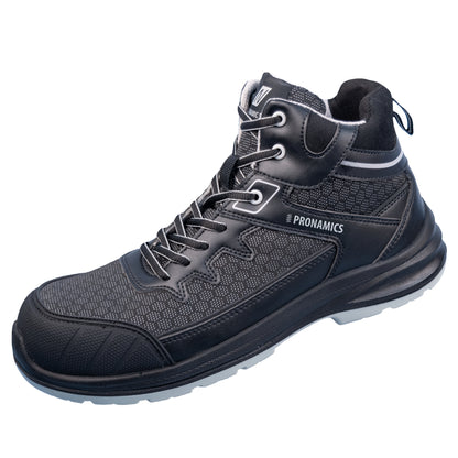 Nitras 7431 DYNAMIC STEP MID Sicherheitsstiefel S3 schwarz/grau