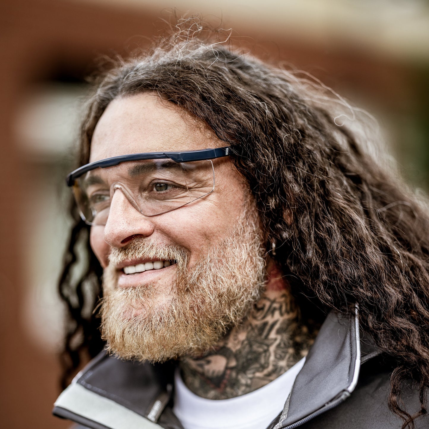 Nitras 9003 VISION PROTECT BASIC Bügelbrille transparent/marineblau