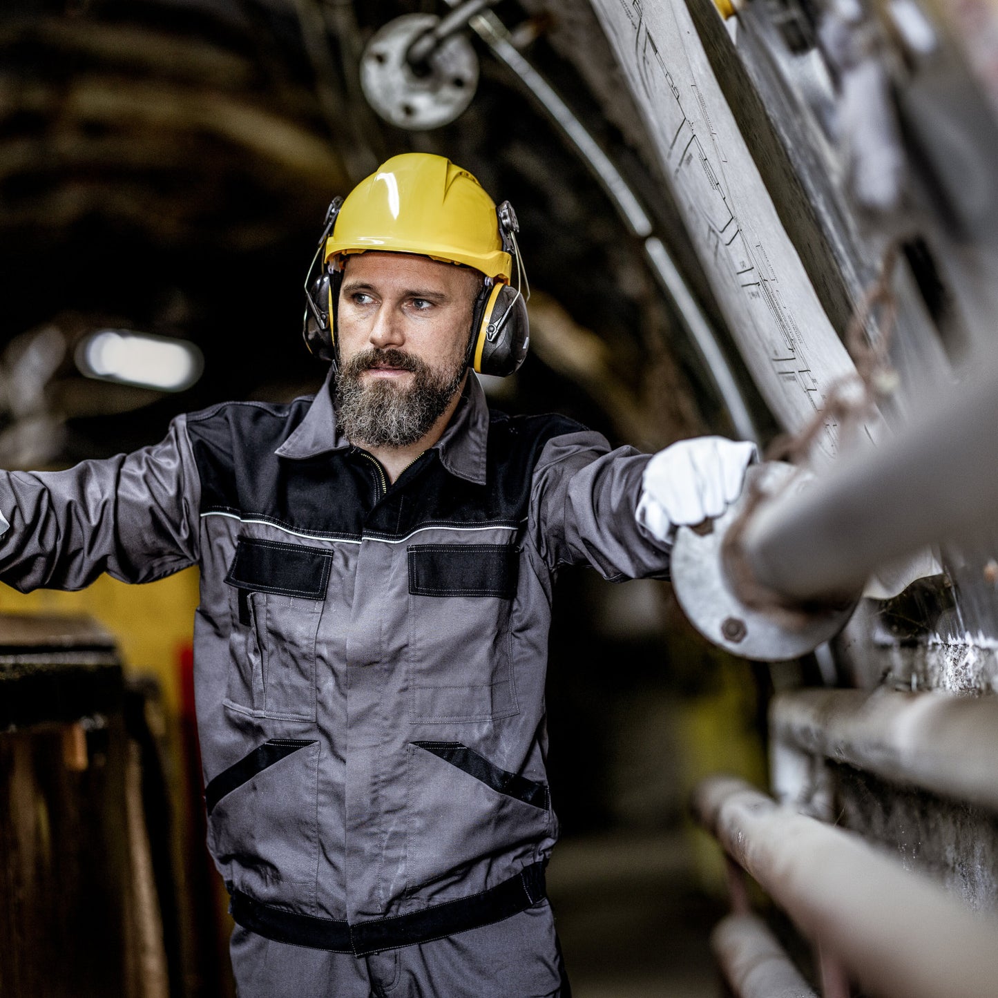 Nitras 9254 MUTE DEFENDER PRO Kapselgehörschutz schwarz/gelb