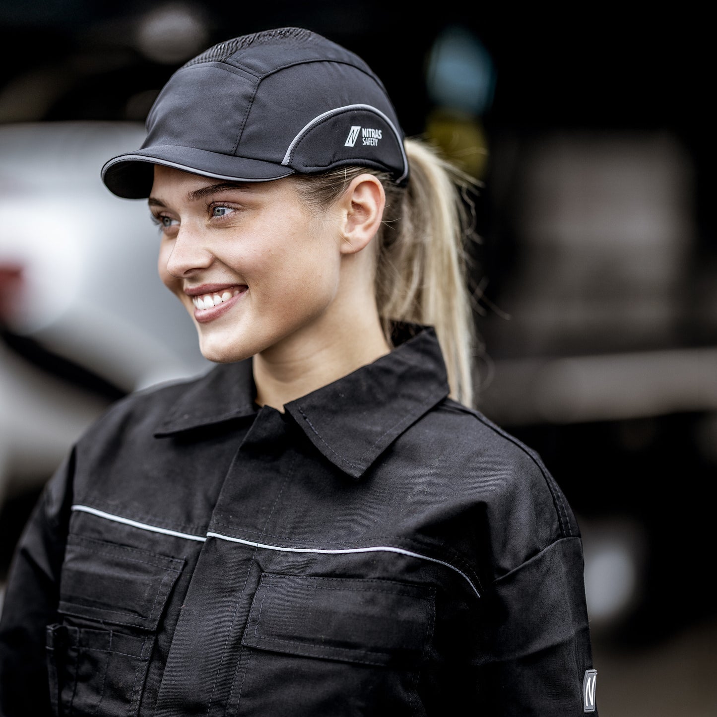 Nitras 9551 LITE SHIELD PRO Anstoßkappe schwarz/uni