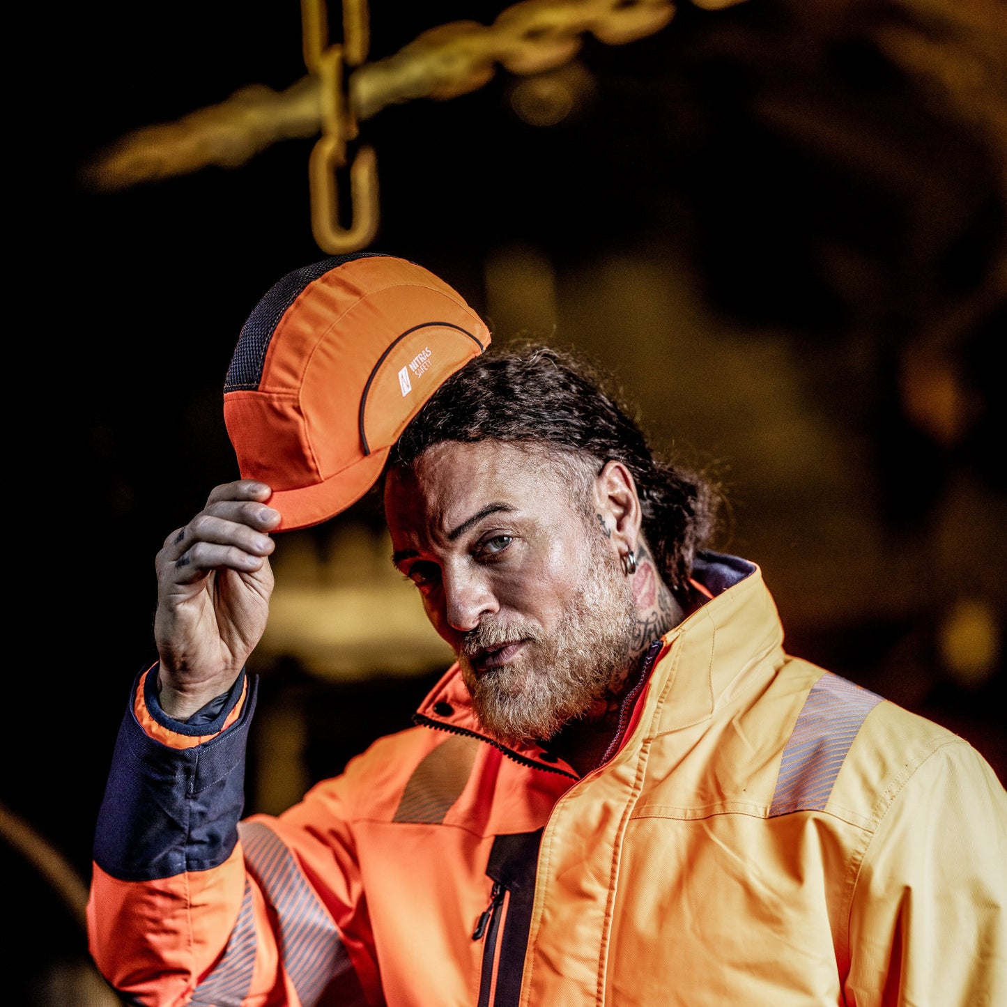 Nitras 9551 LITE SHIELD PRO Anstoßkappe neonorange/uni