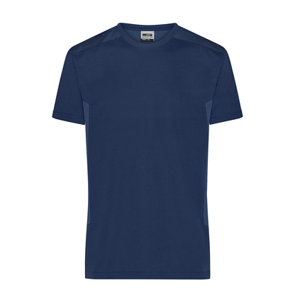 Daiber JN1824 Strapazierfähiges und pflegeleichtes T-Shirt mit Kontrasteinsätzen blau (navy/navy)