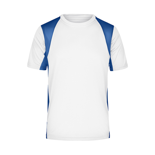 Daiber JN306 Funktionelles Laufshirt weiß/blau (white/royal)