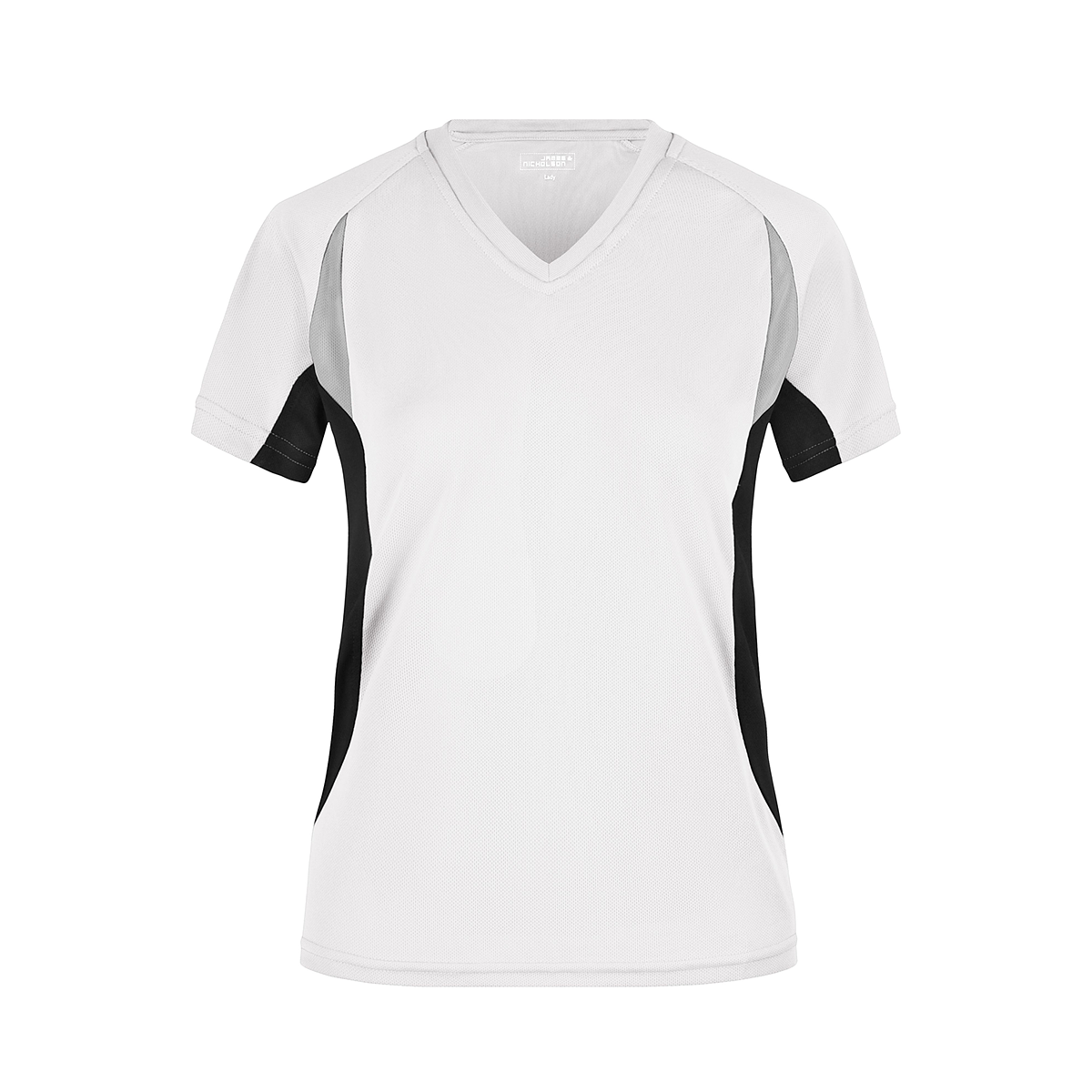 Daiber JN390 Atmungsaktives Laufshirt weiß/schwarz (white/black)