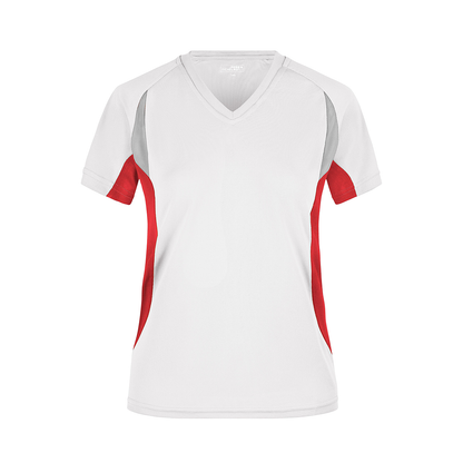 Daiber JN390 Atmungsaktives Laufshirt weiß/rot (white/red)