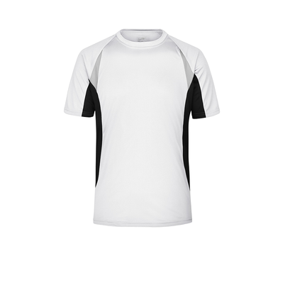 Daiber JN391 Atmungsaktives Laufshirt weiß/schwarz (white/black)
