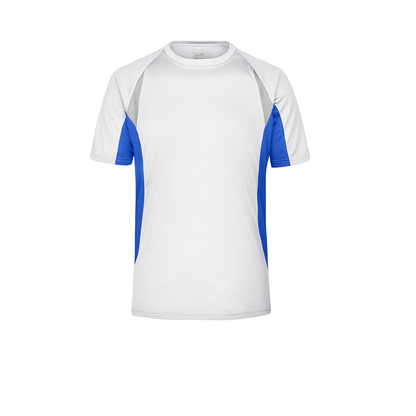 Daiber JN391 Atmungsaktives Laufshirt weiß/blau (white/royal)