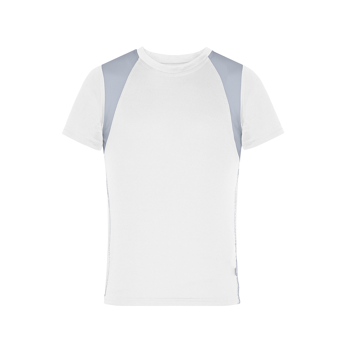 Daiber JN397K Atmungsaktives Laufshirt weiß/grau (white/silver)