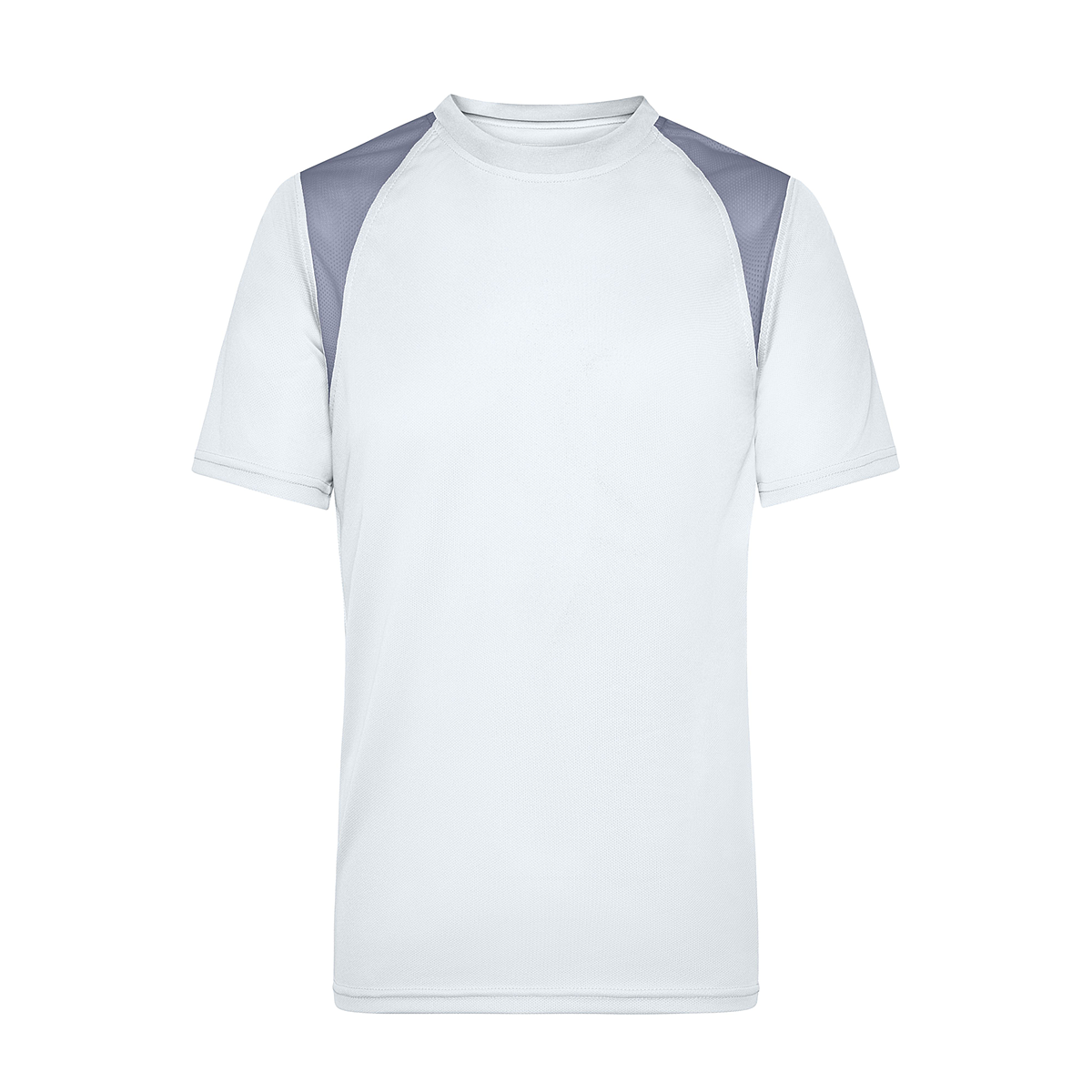 Daiber JN397 Atmungsaktives Laufshirt weiß/grau (white/silver)