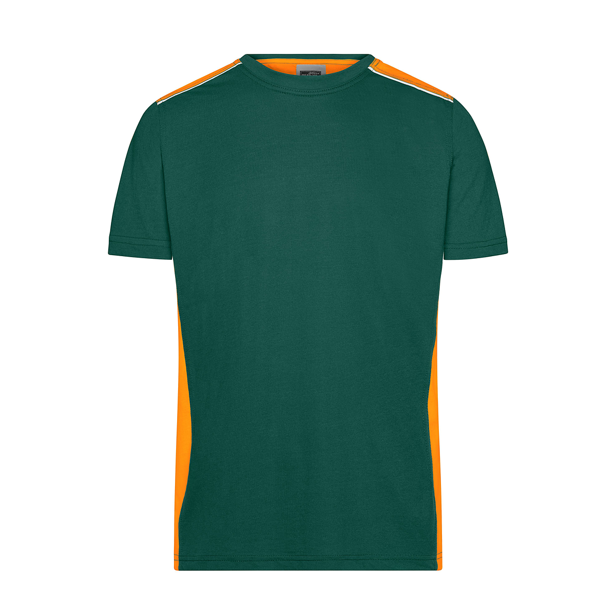 Daiber JN860 T-Shirt mit Kontrasteinsätzen grün/orange (dark-green/orange)