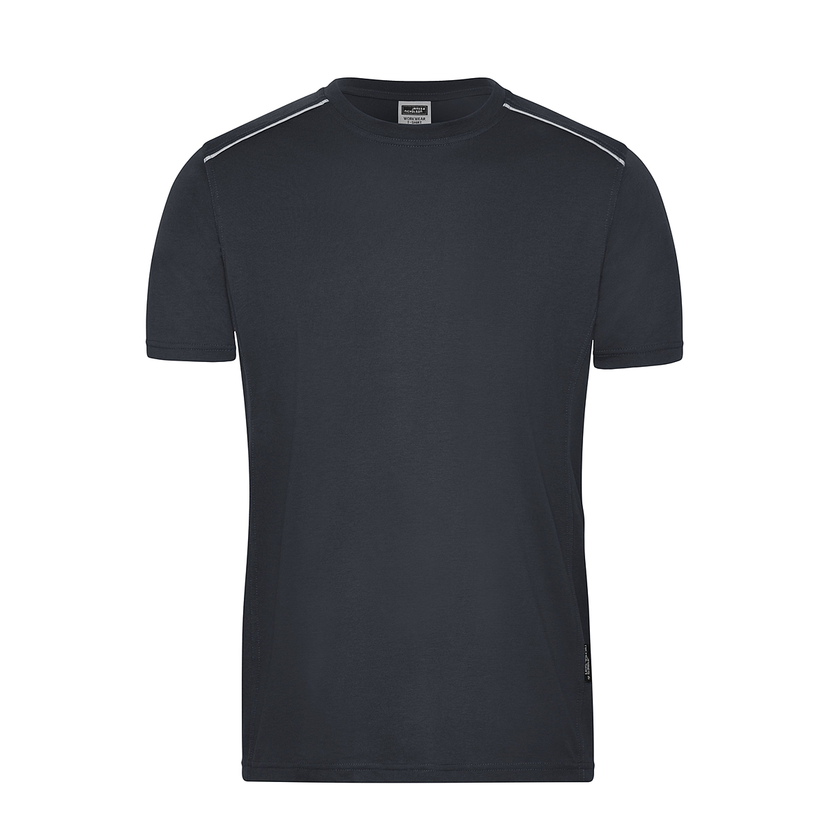 Daiber JN890 Strapazierfähiges und pflegeleichtes T-shirt mit Kontrastpaspel grau (carbon)