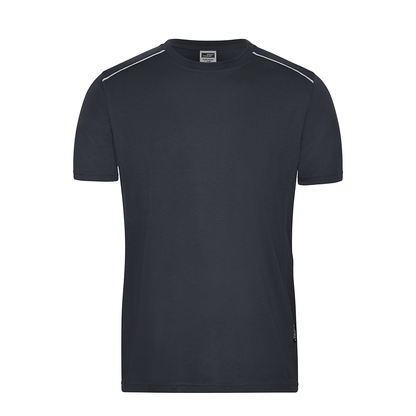 Daiber JN890 Strapazierfähiges und pflegeleichtes T-shirt mit Kontrastpaspel grau (carbon)