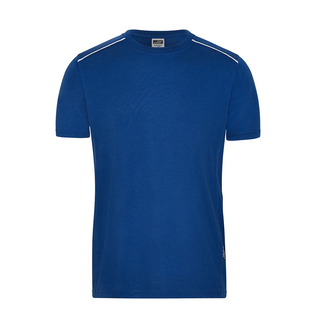 Daiber JN890 Strapazierfähiges und pflegeleichtes T-shirt mit Kontrastpaspel blau (dark-royal)