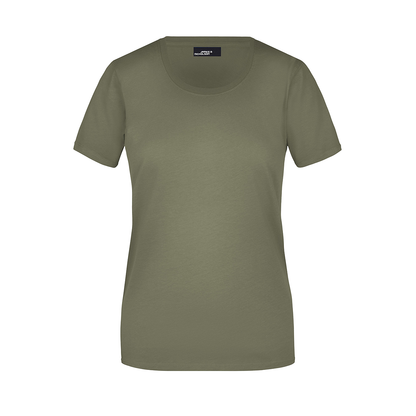 Daiber JN901 Leicht tailliertes T-Shirt aus Single Jersey braun/grün/oliv (olive)