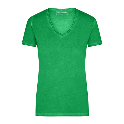 Daiber JN975 Trendiges T-Shirt mit V-Ausschnitt grün (fern-green)