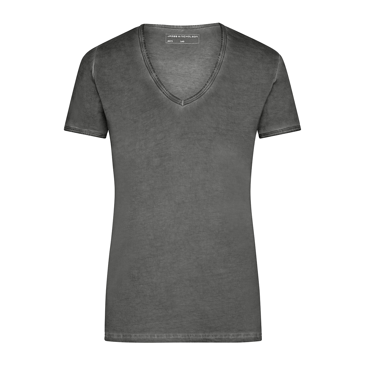 Daiber JN975 Trendiges T-Shirt mit V-Ausschnitt grau (graphite)