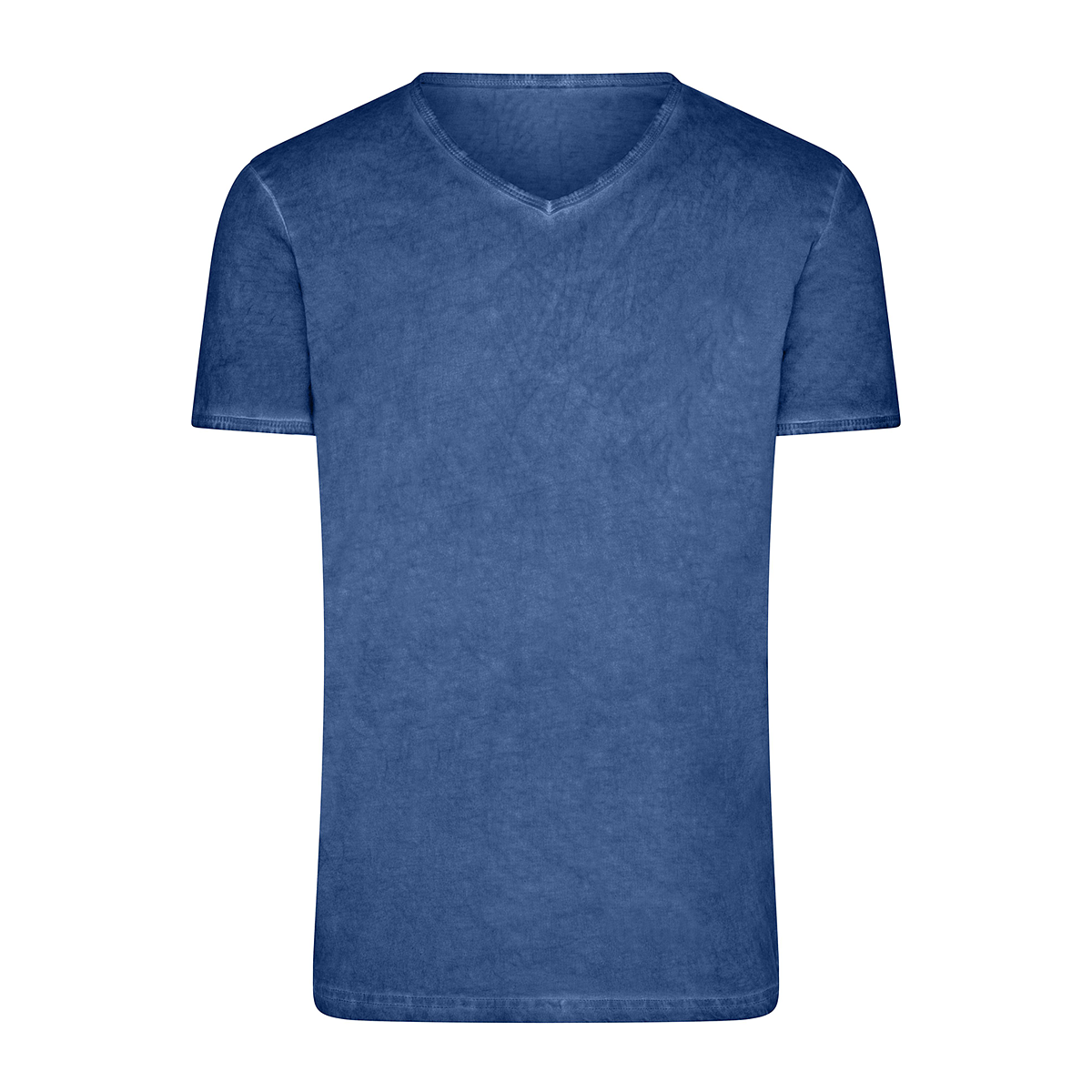 Daiber JN976 Trendiges T-Shirt mit V-Ausschnitt blau (denim)