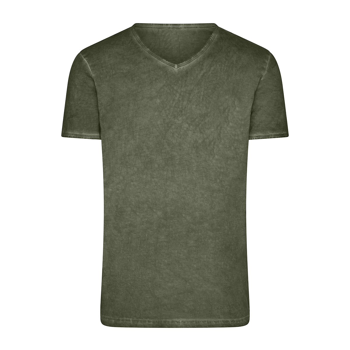 Daiber JN976 Trendiges T-Shirt mit V-Ausschnitt braun/oliv (dusty-olive)