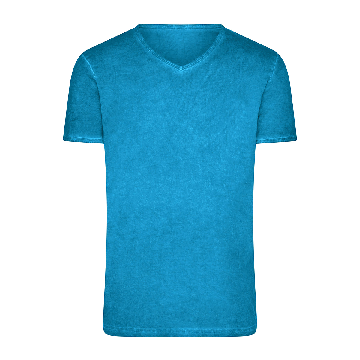 Daiber JN976 Trendiges T-Shirt mit V-Ausschnitt blau (turquoise)