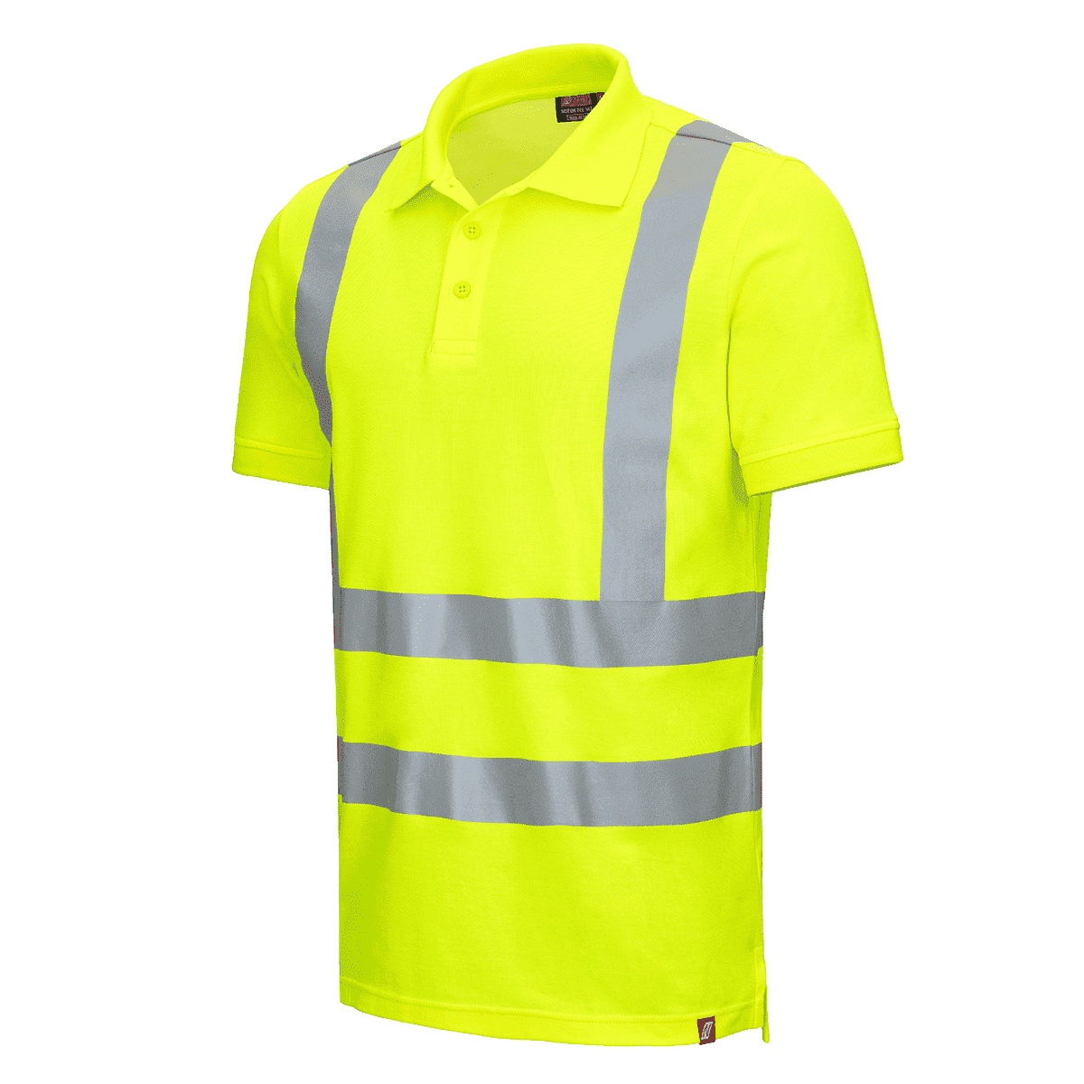 Warnschutz Poloshirt, neongelb, Gr.S