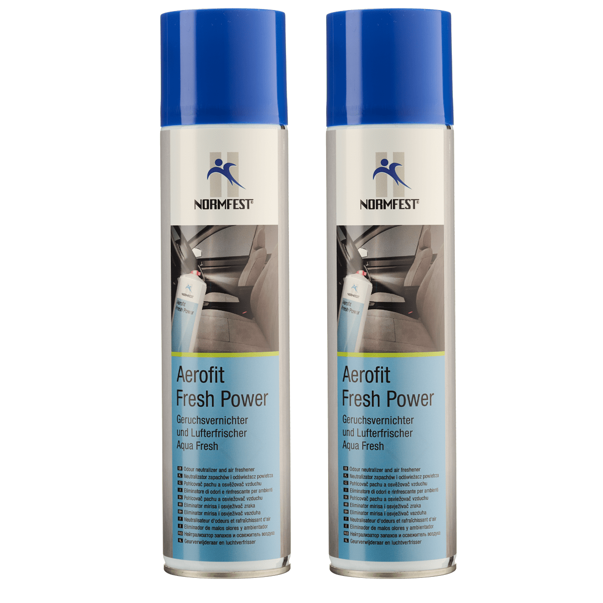 Normfest Aerofit Geruchsvernichter und Lufterfrischer Coolwaterduft 2x 400 ml